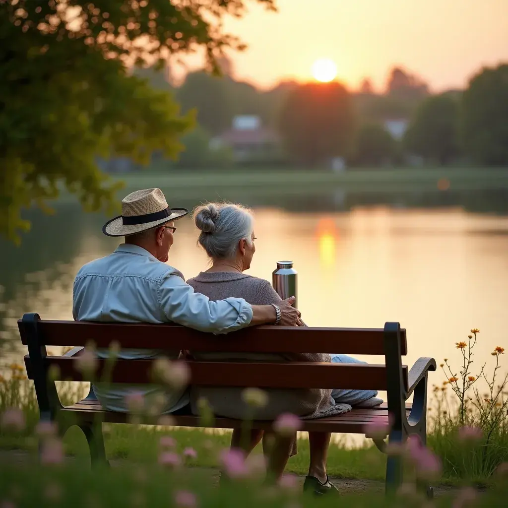 Frissen készült tea pohárban, virágmintás alátéten.